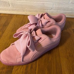 Pink Suede Puma Sneakers